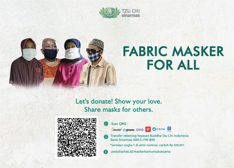 Ayo berdonasi #MaskerKainUntukSesama!