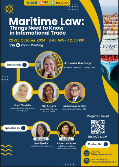 APP Group Gelar Seminar “Maritime Law: Things Need to Know in International Trade”, Berkolaborasi dengan BCA dan MAERSK